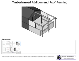 [Online Plans] Plan 19-1044: Timberframed Addition and Roof Framing