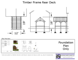 [Online Plans] Plan 10106-Timber frame Rear Deck Addition