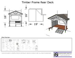 [Online Plans] Plan 10274 - Timber frame Rear Deck