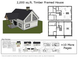 [Online Plans] Plan 10461 - 30x50 Timber frame House