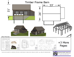 [Online Plans] Plan 10688 - Timbre frame Barn