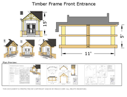 [Online Plans] Plan 10863 - Timber frame Front Entrance