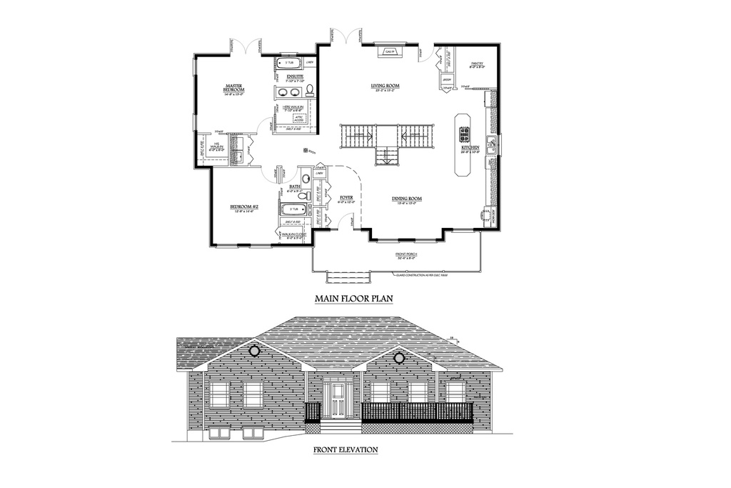 Plan 101-2 Single Storey House Plan