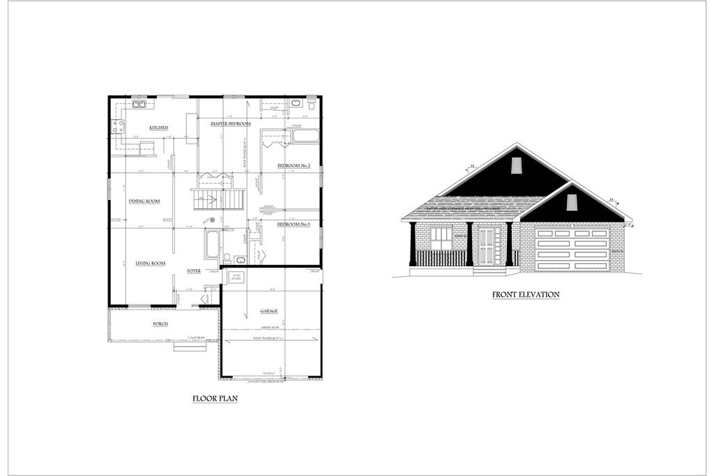 Plan 171 Single Storey with 3 Bedrooms