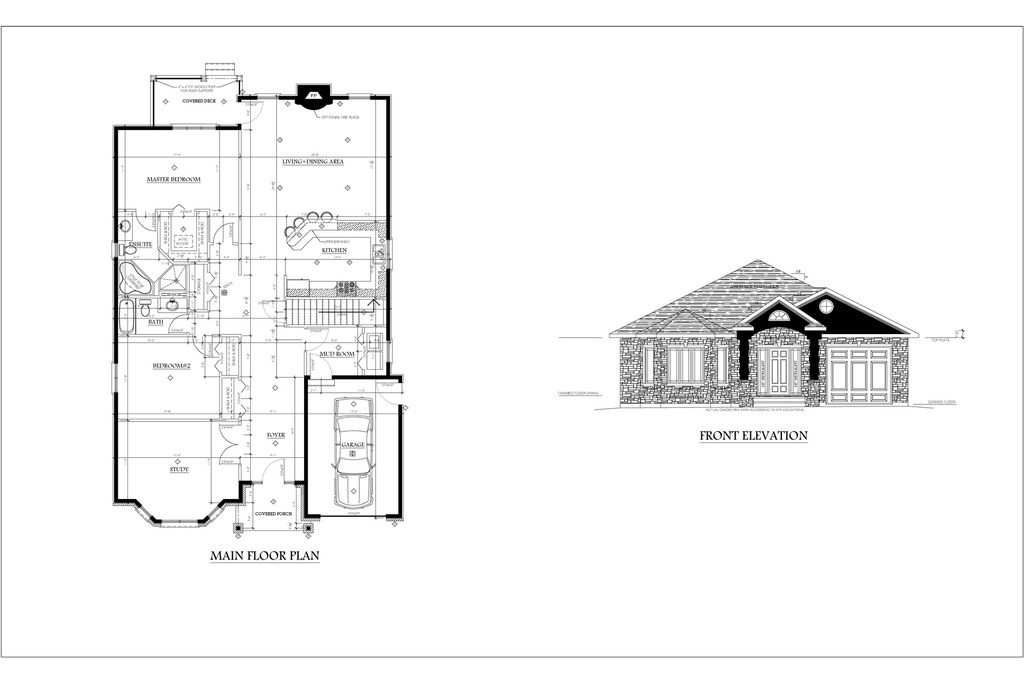 Plan 176 Single Storey with Study and Garage
