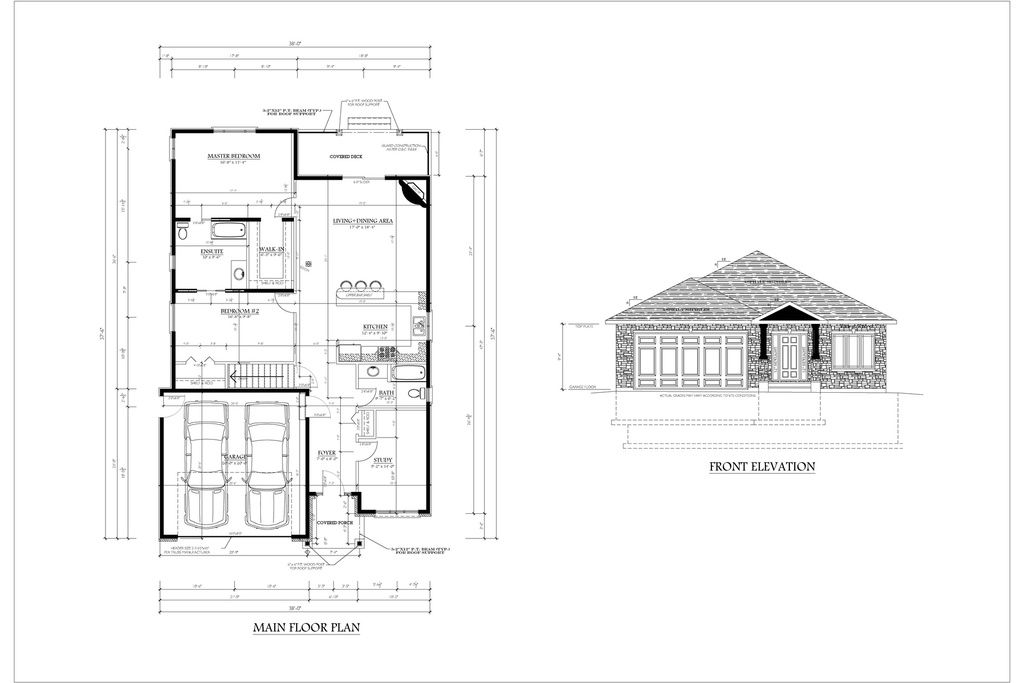 Plan 178-2 Single Storey with Study and Garage