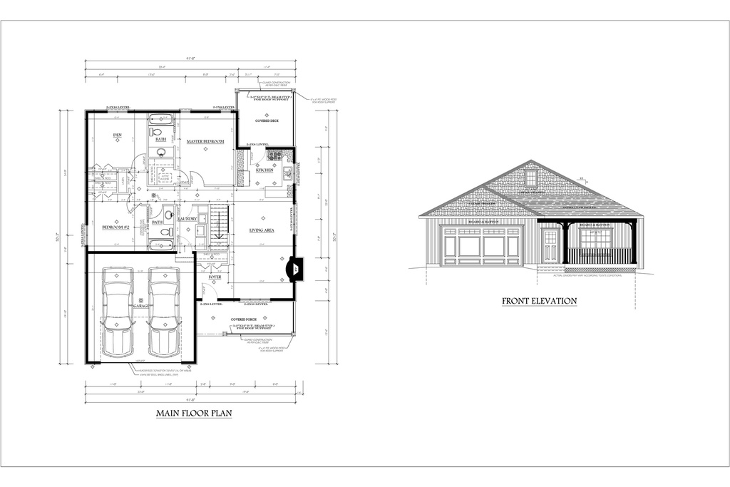 Plan 181 Single Storey with 2 Car Garage