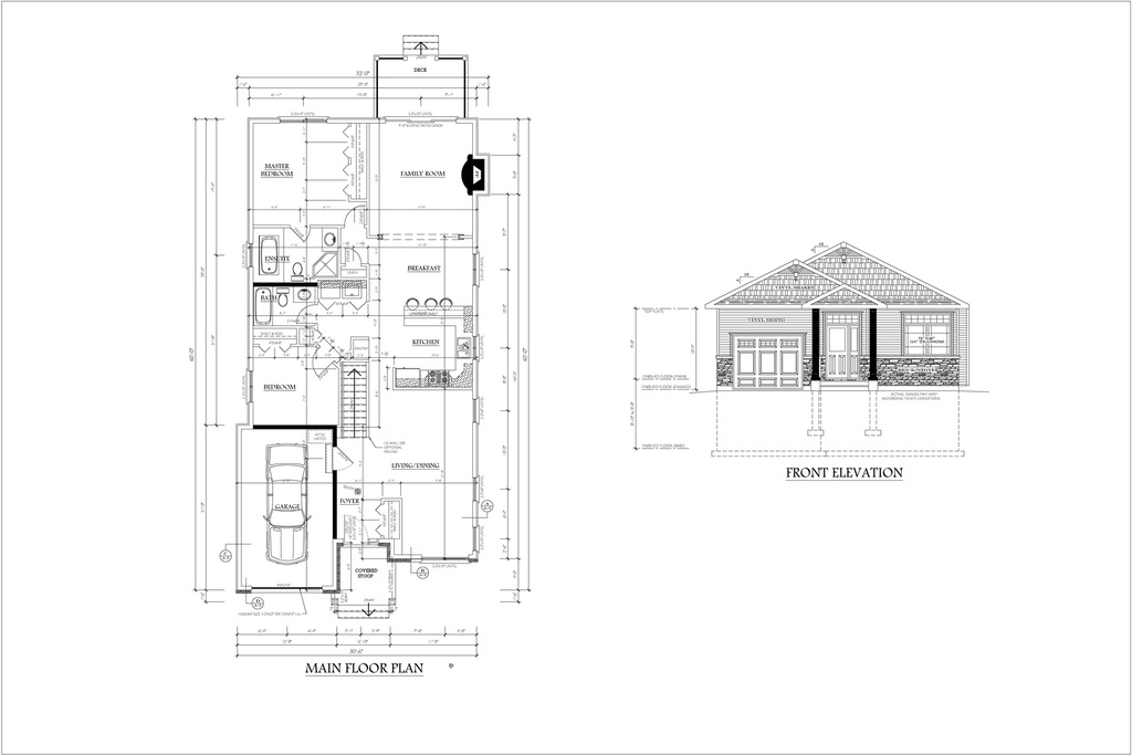 Plan 203 Single Storey with Master Bedroom
