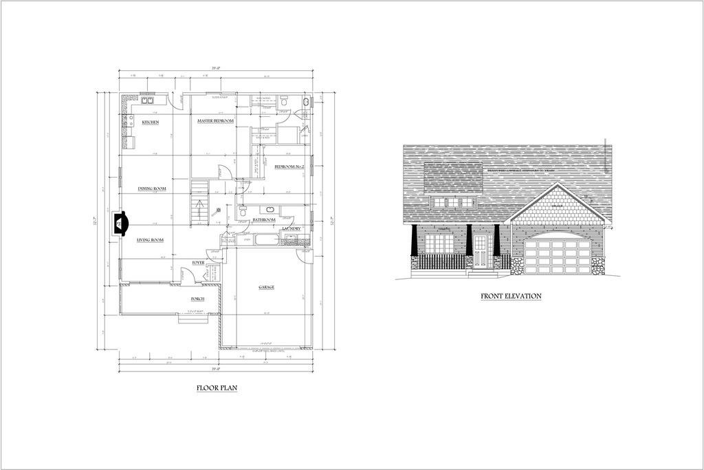 Plan 225 Single Storey with Master Bedroom