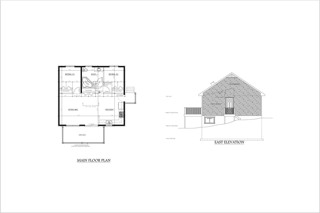 Plan 282 Single Storey with 2 Bedrooms