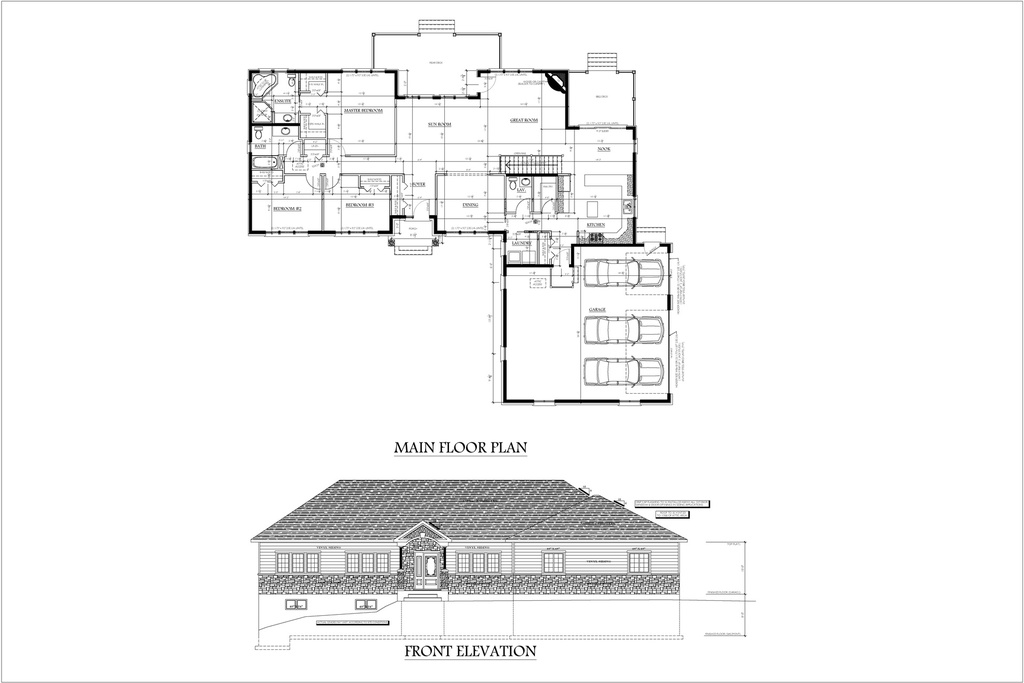 Plan 301 Single Storey with Master Bedroom Ensuite