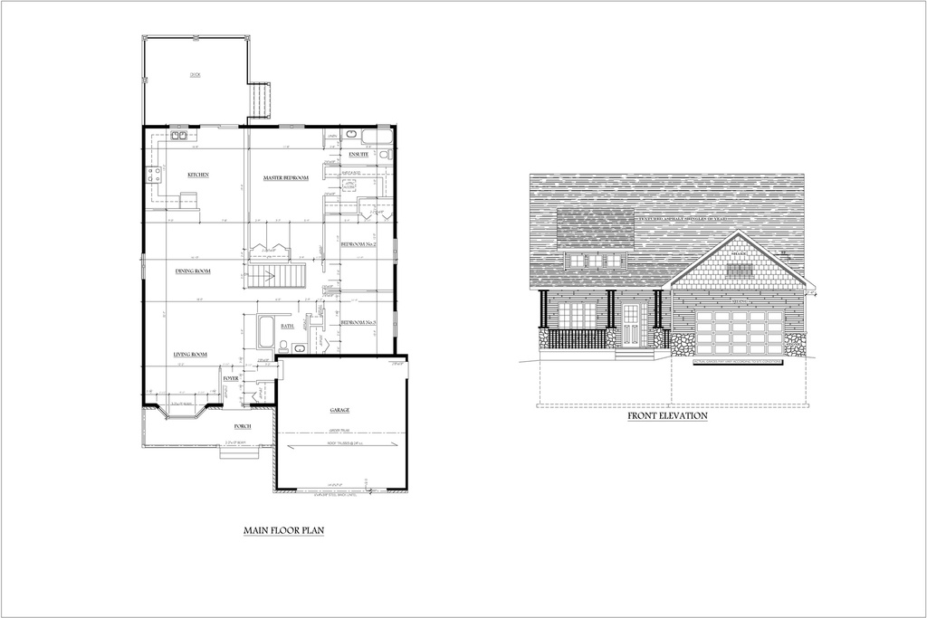 Plan 321 Single Storey with Master Bedroom Ensuite