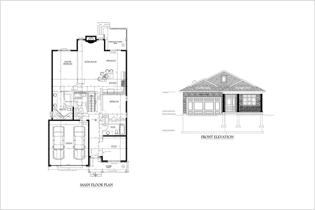 Plan 367 Single Storey with Master Bedroom