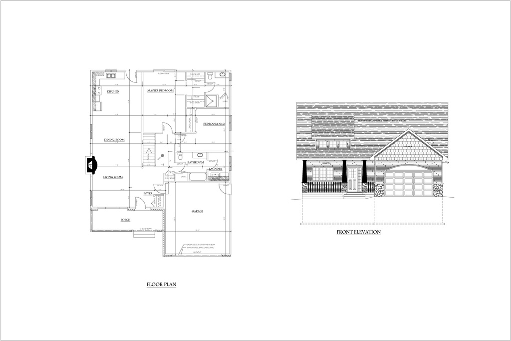 Plan 374 Single Storey with Master Bedroom