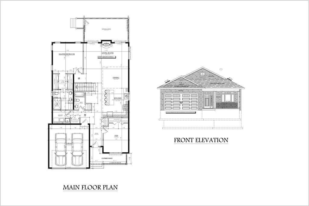 Plan 410 Single Storey with Master Bedroom and Ensuite