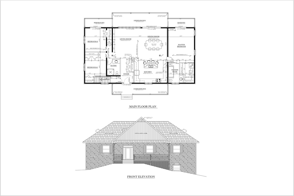 Plan 4633 Single Storey Master Bedroom with Walk-In-Closet