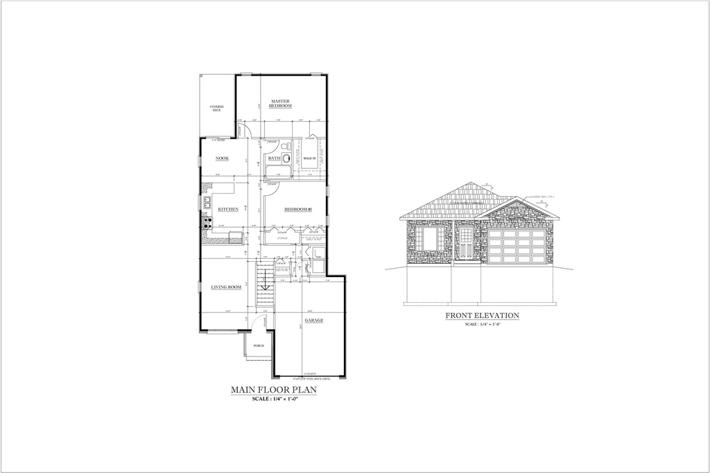 Plan 4999 Single Storey with 2 Bedrooms