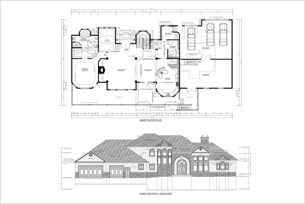 Plan 106 Multi Storey with 3 Bedroom and 3 Car Garage