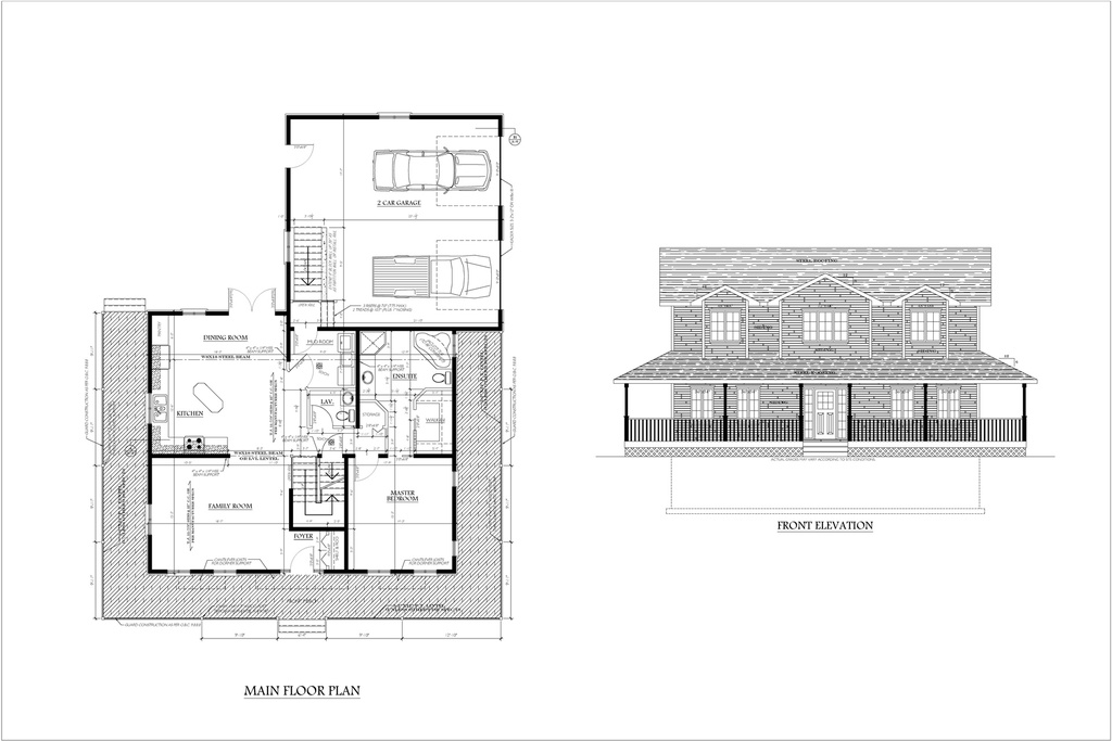 Plan 122 Multi Storey with 5 Bedrooms and 2 Car Garage