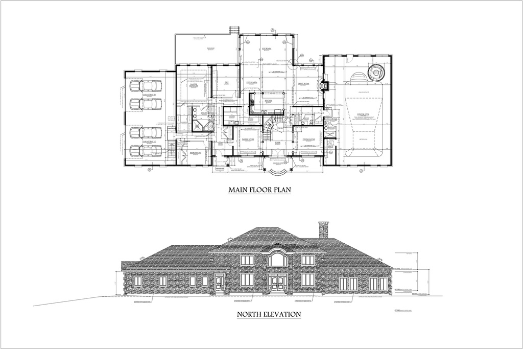 Plan 248 Multi Storey with 5 Bedrooms and 4 Car Garage