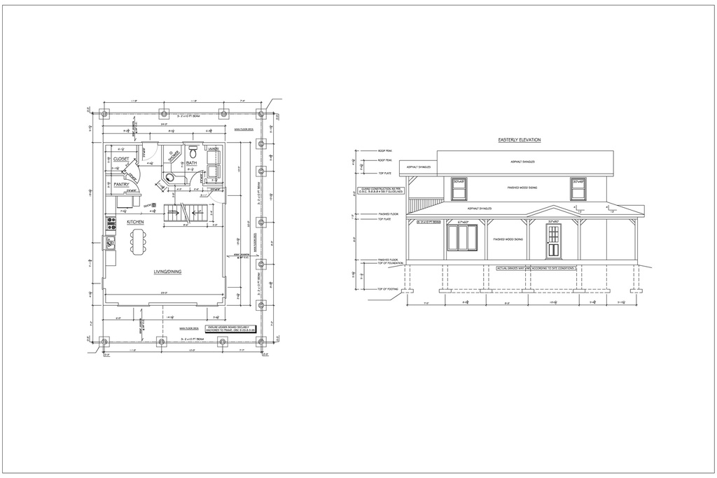 [Online Plans] Plan 418 Multi Storey with 2 Bedrooms, Laundry and Closet