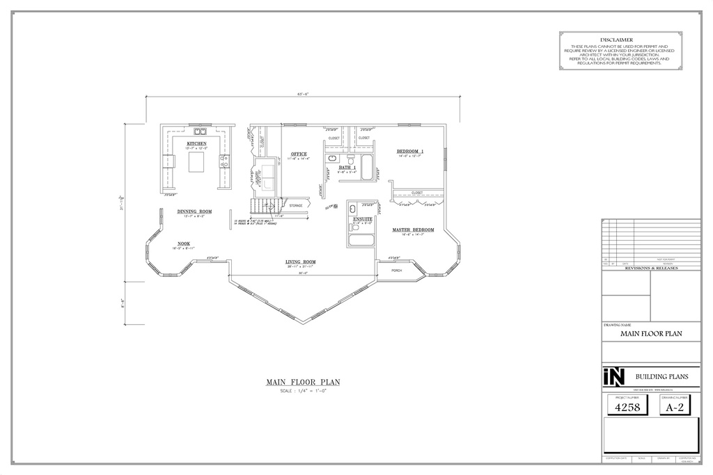 Plan 4258 Multi Storey with 3 Bedrooms and Office