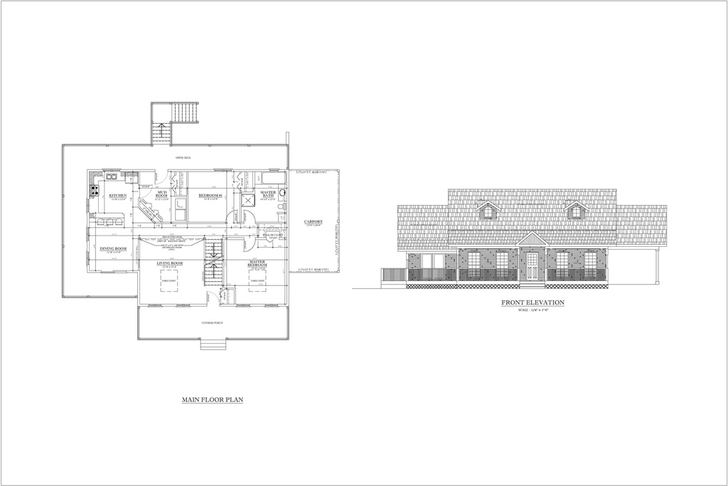 Plan 4958 Multi Storey with 2 Bedrooms and Carport