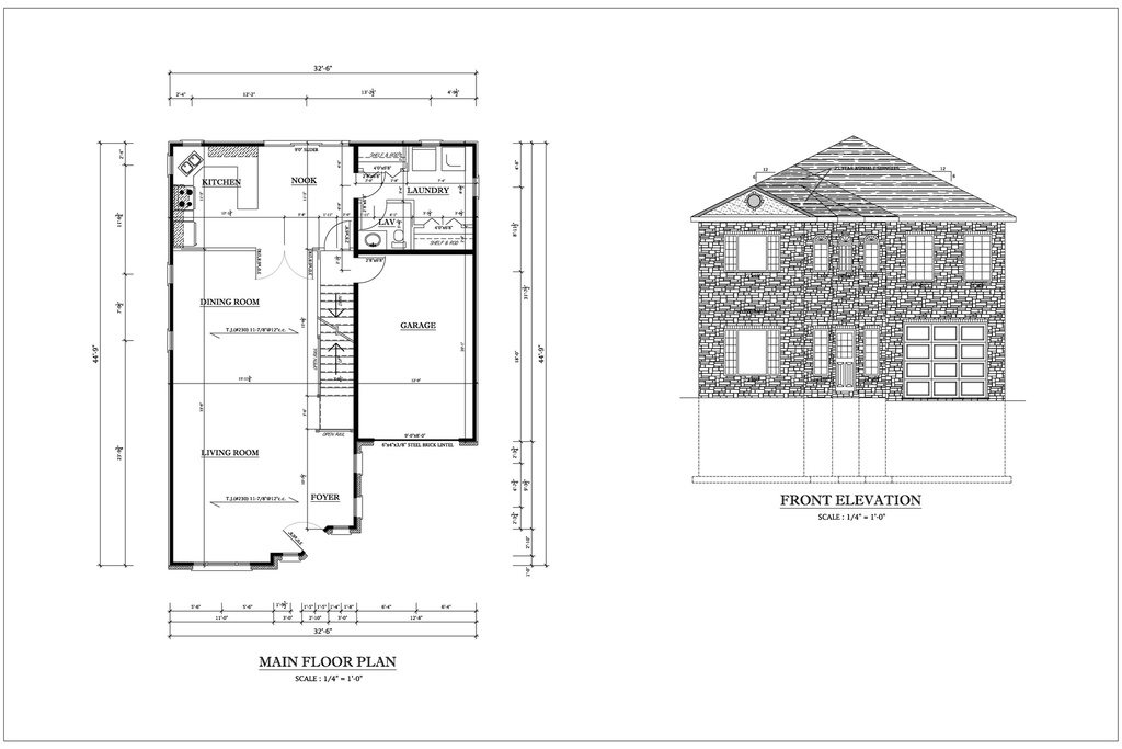 Plan 5040 Multi Storey with 3 Bedroom and Garage