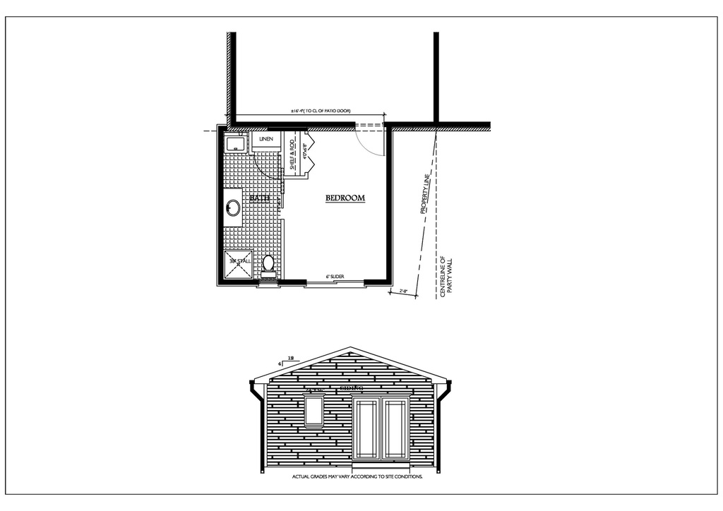 Plan 135 - Single Bedroom with Bath