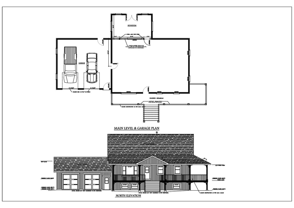 Plan 135 - Garage, Porch, Sunroom