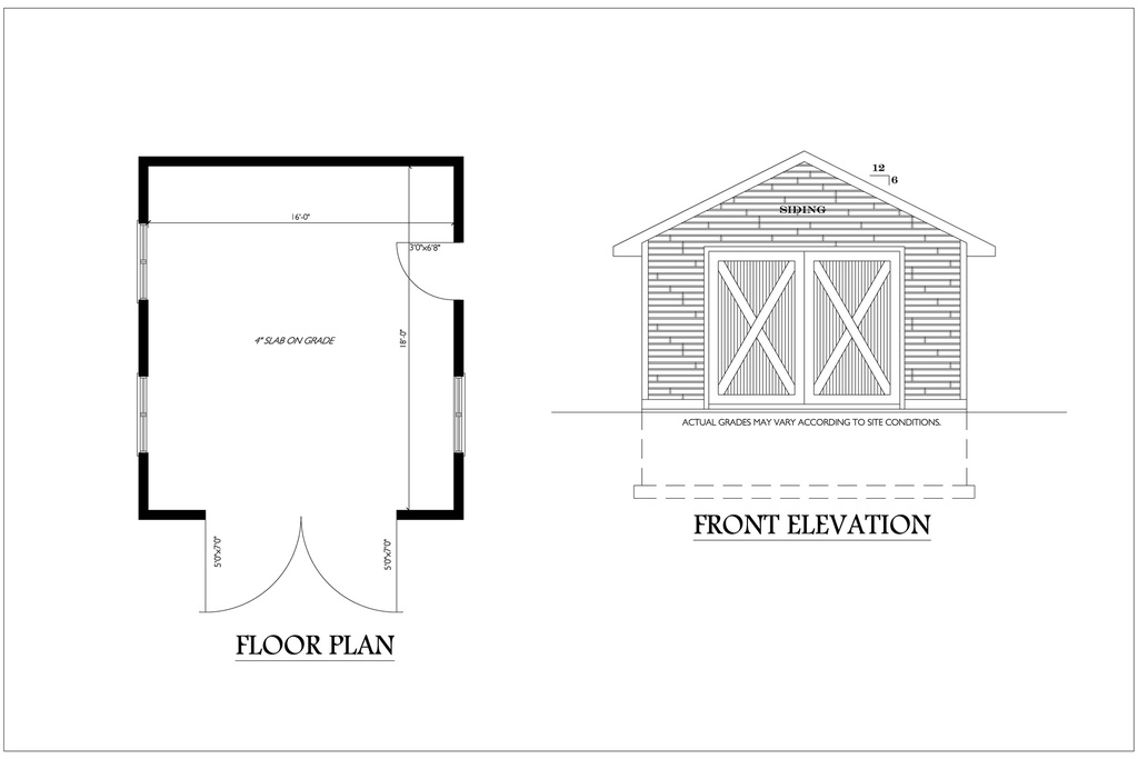 Plan 226 - Pool Shed Foundation