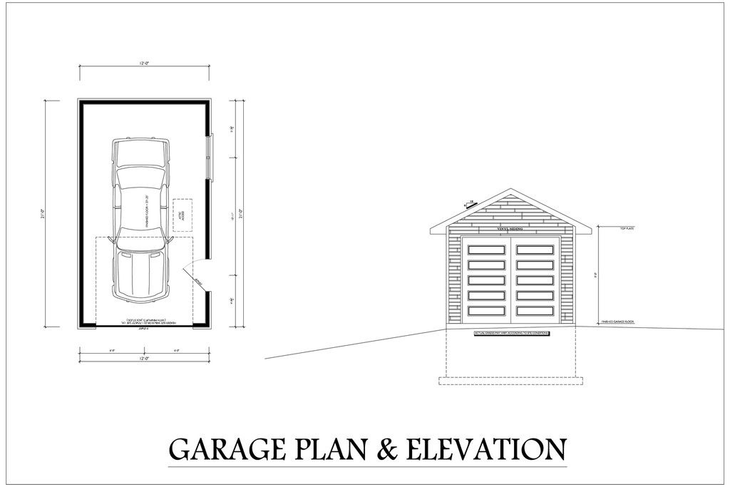 Plan 355 - Garage Plan