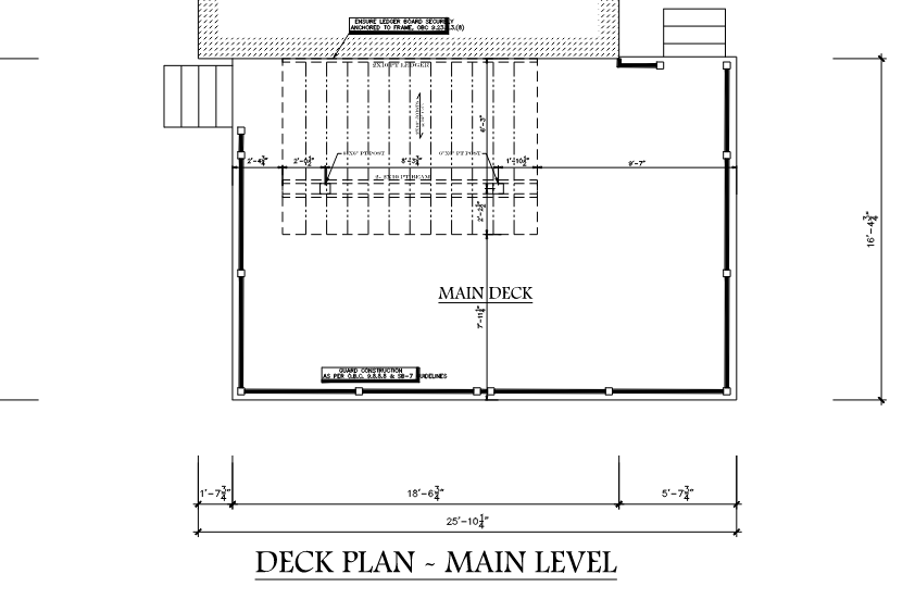 Plan 400 - Deck Plan