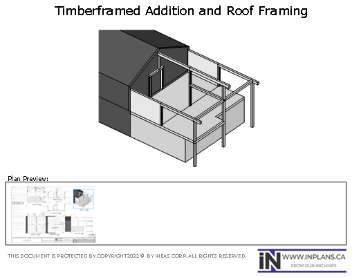 [Online Plans] Plan 19-1044: Timberframed Addition and Roof Framing