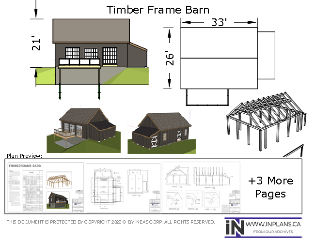 [Online Plans] Plan 10688 - Timbre frame Barn