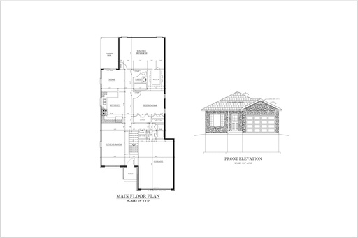 [Online Plans] Plan 5226-3 Single Storey with Master Bedroom and Garage