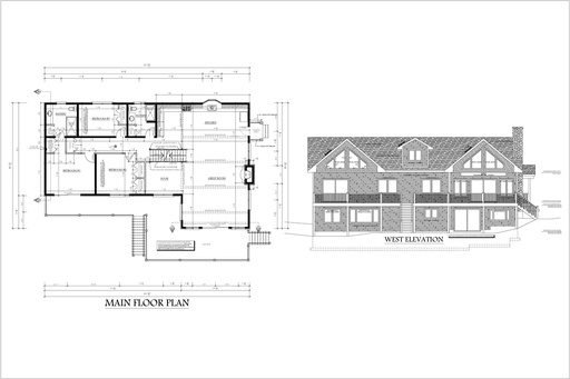 [Online Plans] Plan 336 Multi Storey with 4 Bedrooms and Library