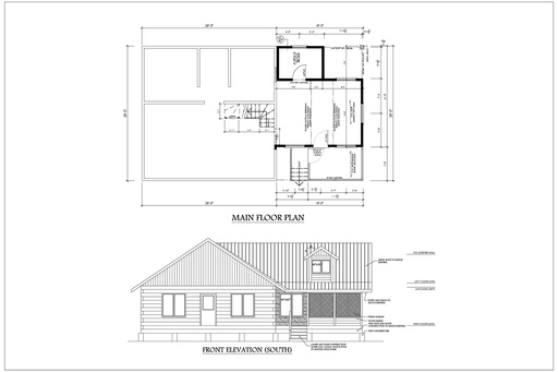 [Online Plans] Plan 144 - Family Room, Storage, Porch