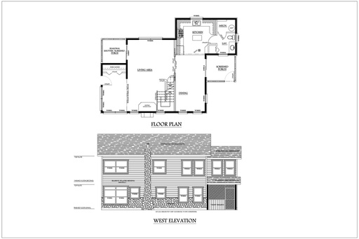 [Online Plans] Plan 160 - Multi Storey with 3 Bedroom and Screened Porch