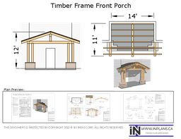 [Online Plans] Plan 10511-Timber frame Front Porch