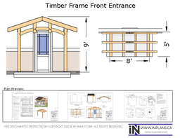 [Online Plans] Plan 10694 - Timber frame Front Entrance