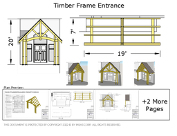 [Online Plans] Plan 10874 - 11x29 Timber frame Front Porch
